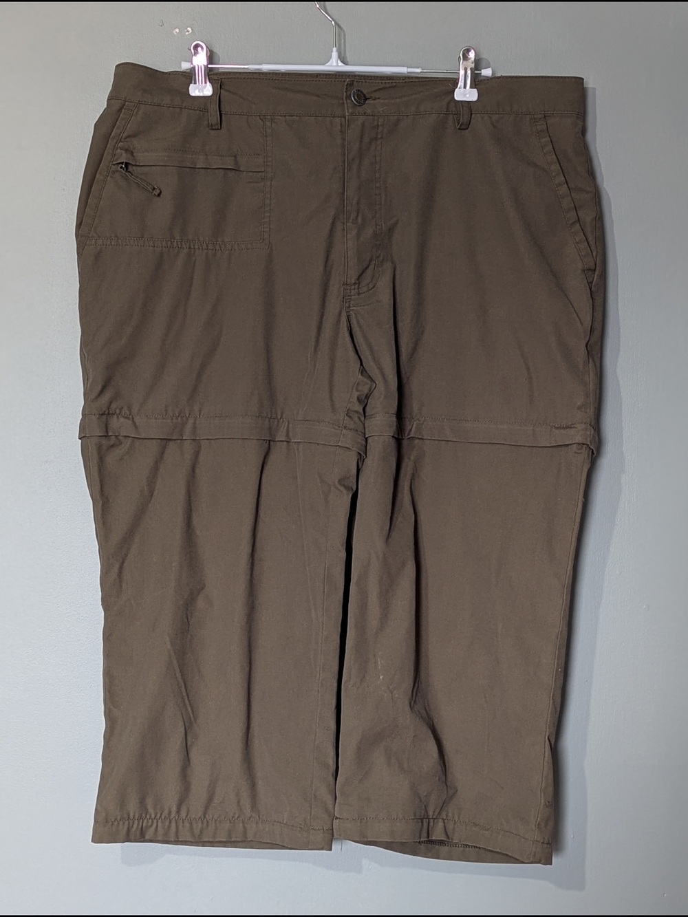 Nevada Women’s Brown Convertible Zip-Off Capri Pants Outdoor‎ 90s Vibe Y2K